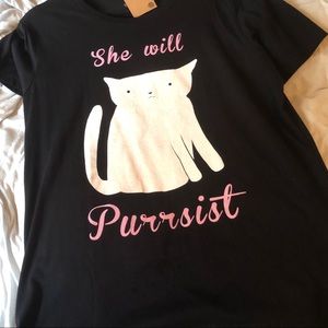 Next Level She Will Purrsist Tee